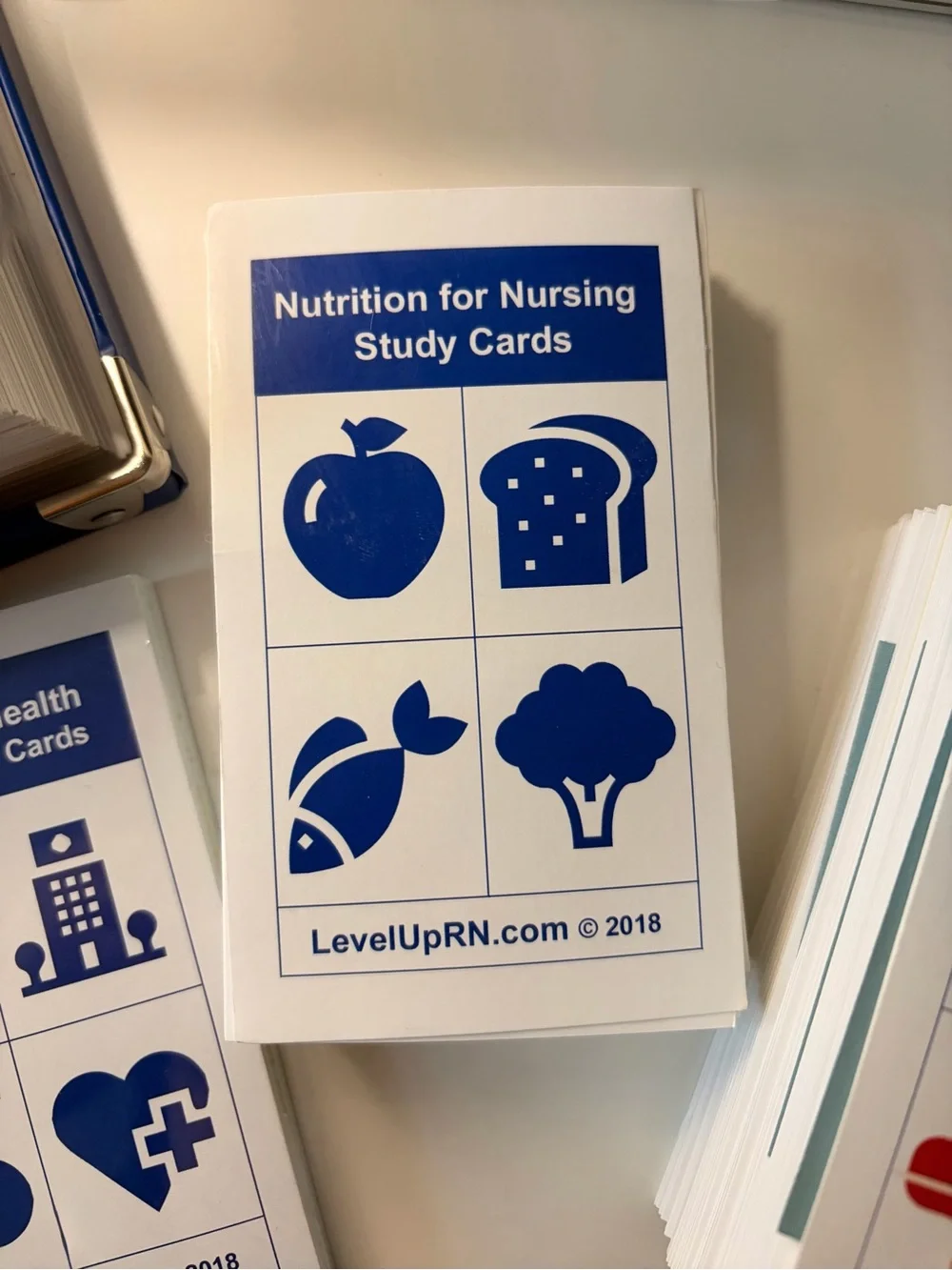 Nursing School Flash Card Sets - Color coded & Numerical FREE card box organizer